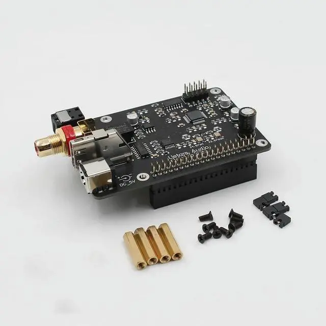 Alt view image 2 of 3 - R19 Raspberry Pi Digital Board Pi4 3B 4B HIFI Fiber Coaxial IIS 384K DSD512