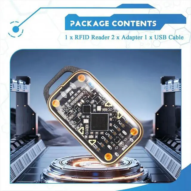 Alt view image 2 of 3 - Upgrade Chameleon Ultra Card Emulator+UID Keychain RFID Chip Reader 125K 13.56M Card Decode NFC Duplicator