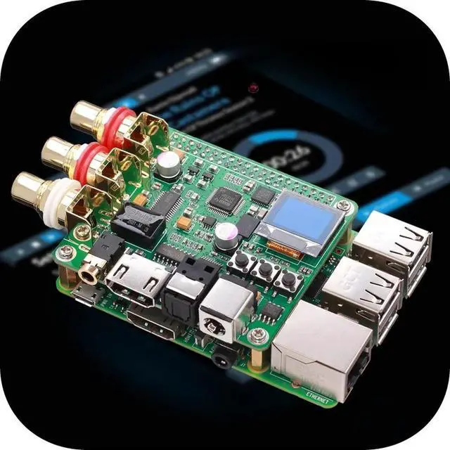 Alt view image 3 of 3 - DAC audio decoding board hifi fever, expansion board, coaxial fiber I2S analog 3B + 4B digital