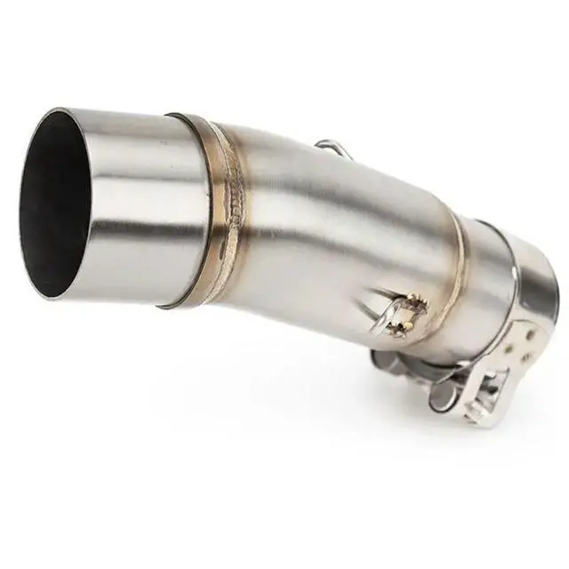 Alt view image 3 of 3 - 5X Stainless Steel 51Mm Motorcycle Exhaust Mid Pipe For Kawasaki Ninja250 Ninja400 Ninja500 Z250 Z400 Z500 2017-2025