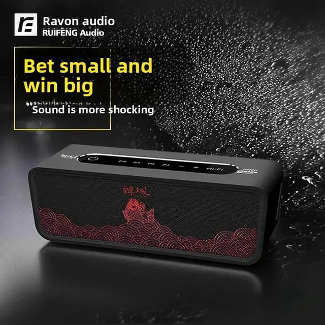 Alt view image 2 of 3 - E100 Bluetooth Speaker Stereo Home Built-in Card Slot High-Speaker Audio