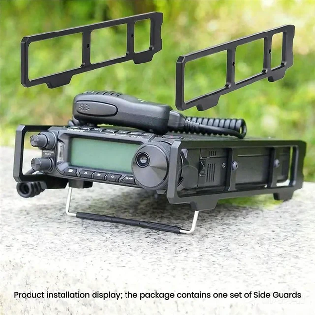 Alt view image 3 of 3 - Side Guard For YAESU FT-891 HAM Radio CNC Aluminum Shield Bumper Protector Carrying Handle