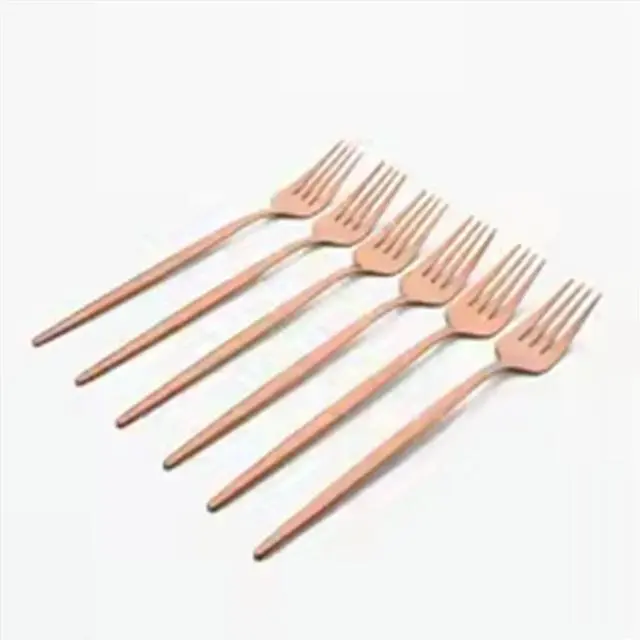 Main image of 24Pcs Rose Gold Dinnerware Set Stainless Steel Tableware Set Western Knife Fork Spoon Mirror Flatware Cutlery Set