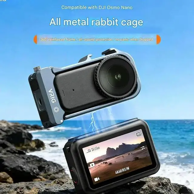 Alt view image 2 of 6 - 2025 Functional Action Camera Cage Offering Secure Protections Flexible Attachment