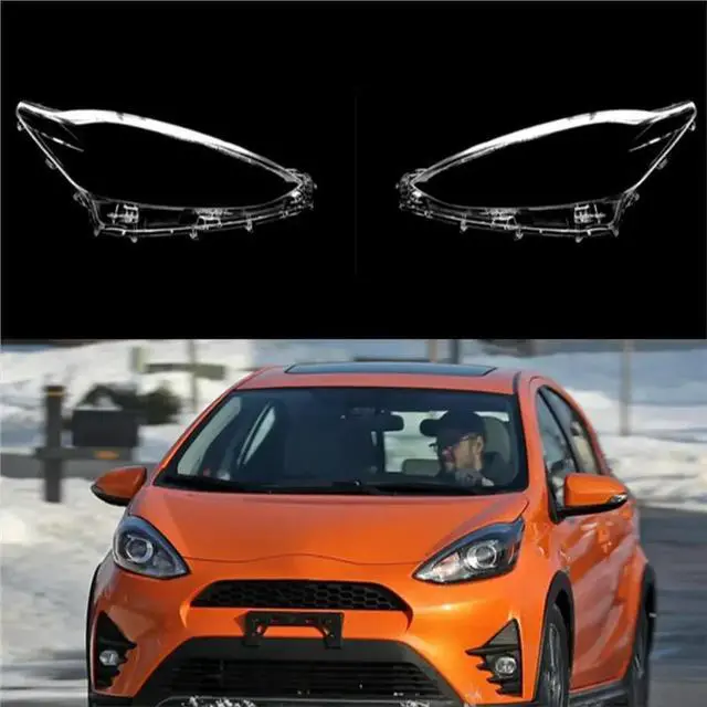 Alt view image 2 of 3 - Car Headlight Cover Shell Lens For Toyota Prius C 2018-2023 Headlamp Replacement Part Left