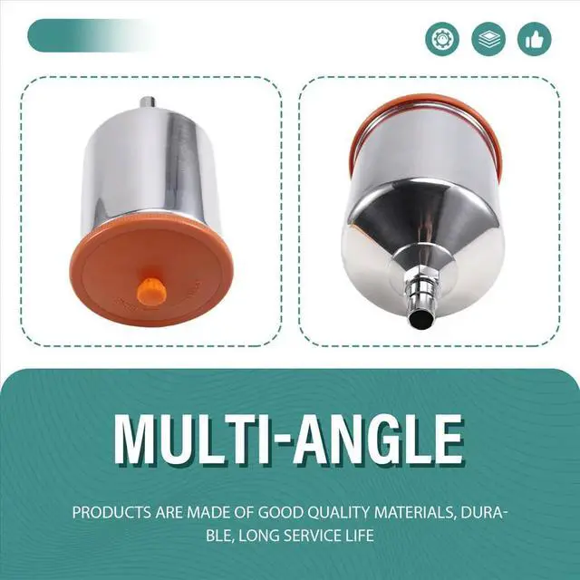 Alt view image 2 of 6 - Spray Gun Pot Sealed Tank Aluminum Alloy 600ml Applicable to SATA Spray Gun Universal Upper Cup