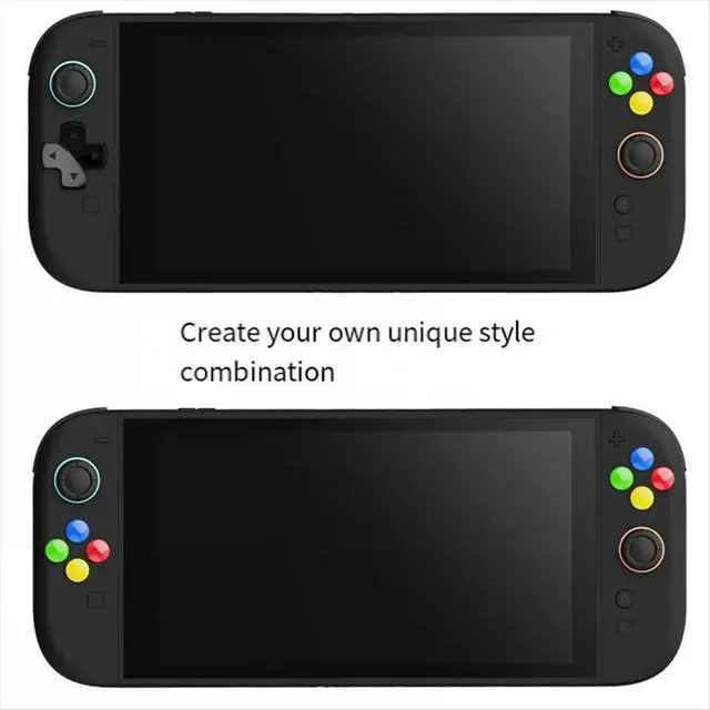 Alt view image 2 of 3 - For Switch 2 Protective Case+Joystick Cap+D-Pad Button Cap Kit Clear Shell Split Design Anti-Fall Anti-Scratch Case A