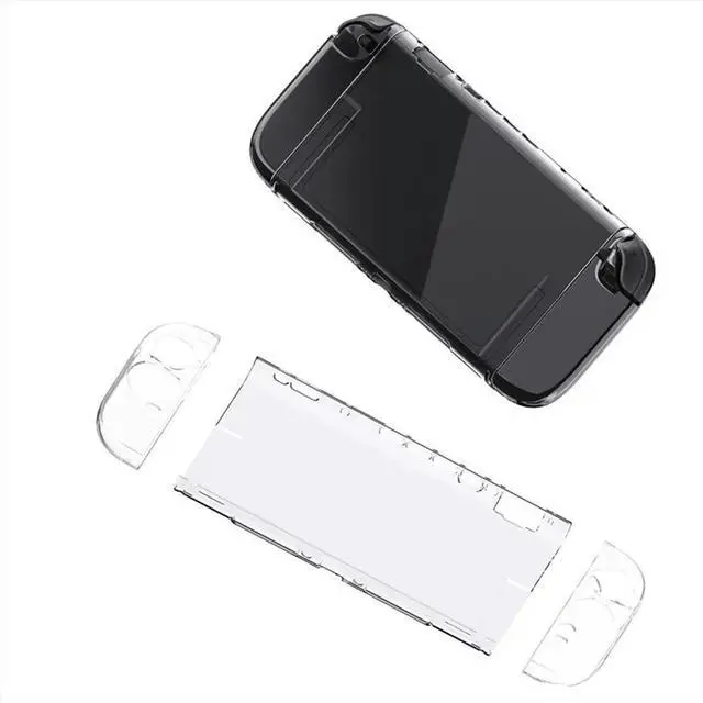 Main image of For Switch 2 Protective Case+Joystick Cap+D-Pad Button Cap Kit Clear Shell Split Design Anti-Fall Anti-Scratch Case A