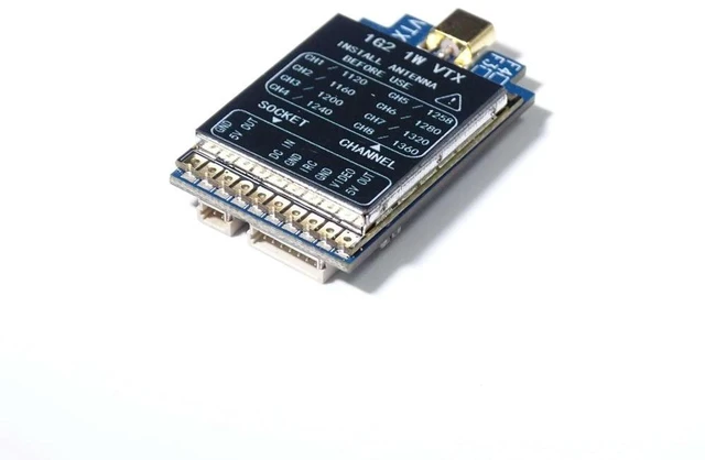 Alt view image 3 of 3 - VTX 1.2GHz 1.3GHz 1000mW FPVspeed VTX-S4 1.2G 1.3G 1000mW 8CH FPV Long-Range Image Transmitter with IRC Protocol