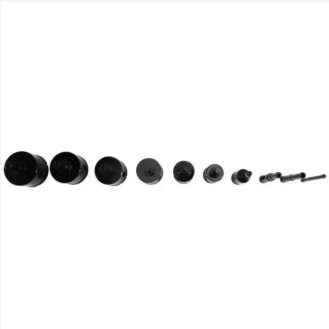 Alt view image 3 of 3 - Diamond Core Drill Bit Set, 10 PCS Brazed Hole Saw for Tile, Granite, Marble, and More