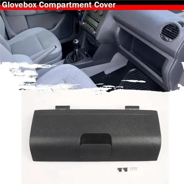 Alt view image 3 of 3 - For VW Caddy 2K1 03-10 Glove Box Lock Lid Flap Glovebox Replacement Cover- Black Part Number 2K1857122