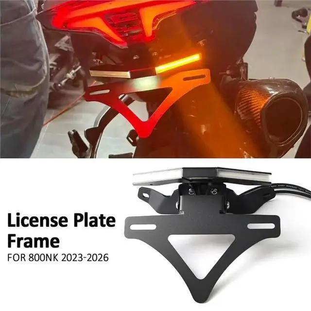 Alt view image 3 of 3 - Signal Light Bracket License Plate Holder Rear Fender Eliminator For CF MOTO 800NK 800 NK 2023-2026 Taillight