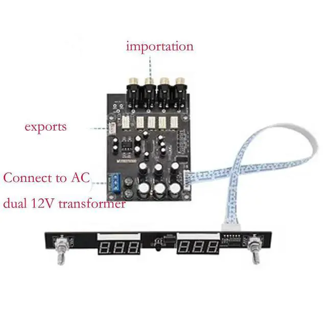 Alt view image 3 of 3 - 72320 Volume Controller Preamp Board HIFI Preamp Remote Amplifier Board