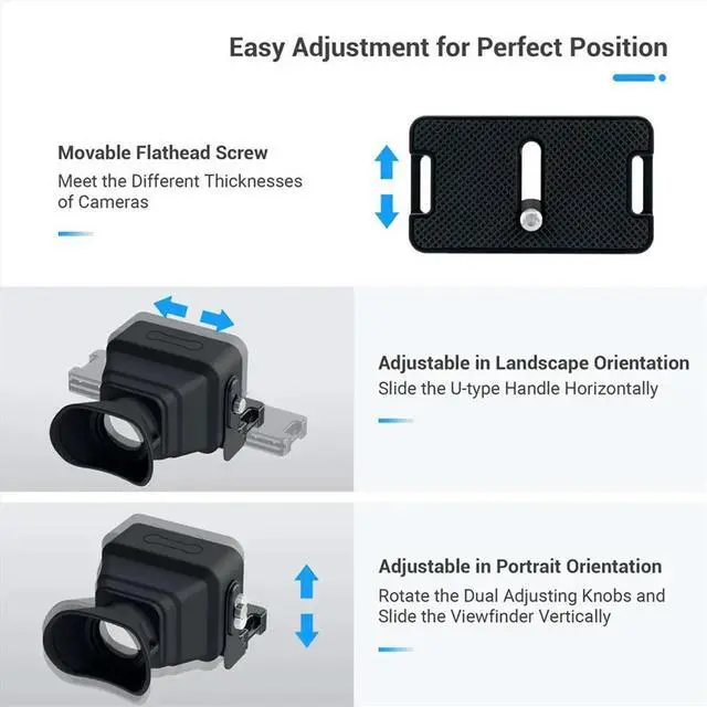 Alt view image 2 of 6 - 3X LCD Viewfinder Camera Extender Eyecup Eyepiece Collapsible Fit 3.0inch for Z30 ZV-1 ZV-1F RX100 G7X