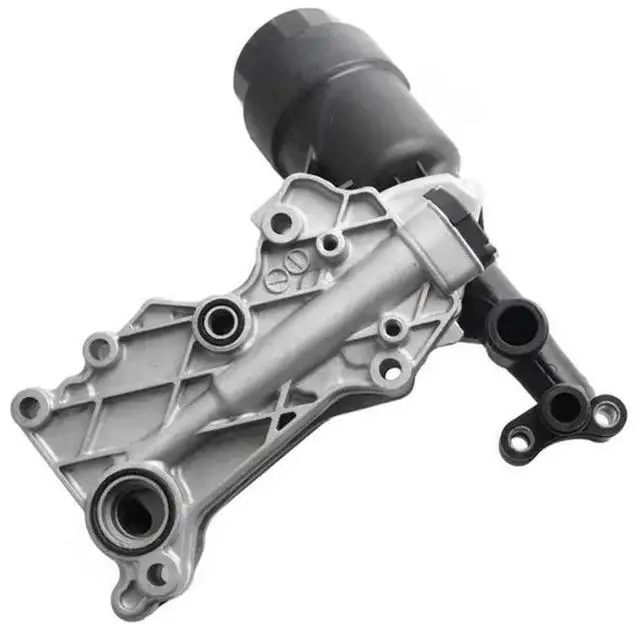 Alt view image 3 of 3 - Engine Oil Filter Housing Oil Cooler Assembly Transmission Oil Cooler Radiato Engine Transmission Oil Cooler Radiator