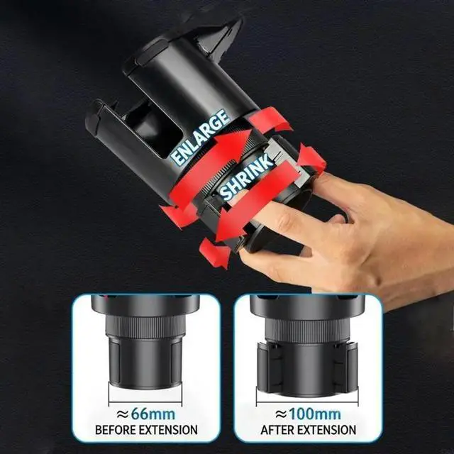 Alt view image 2 of 6 - 3 Speed USB Car Fan For Cup Holder Adjustable Height 360 Rotation For Hot Weather Driving