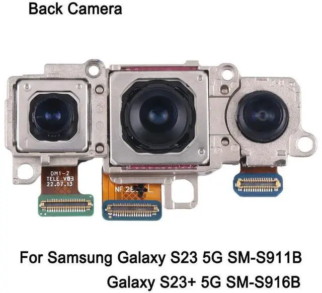 Main image of Replacing Back Cameras For Galaxy S23 5G SM-S911B / S23 Plus SM-S916B Telephoto + Wide + Main Rear Camera Replacement