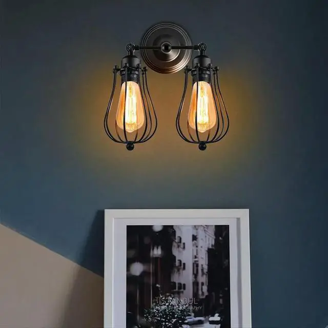 Alt view image 3 of 6 - Wall Lamps Modern Nordic Wall Light Fixtures Corridor Aisle for Living Room Bathroom Indoor Lighting Sconces Decor