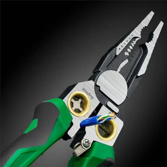 Main image of Wire Stripper with Voltage Tester,Multifunctional Wire Stripper Pliers, Electrical Pliers for Cutting Pulling 2 Packs