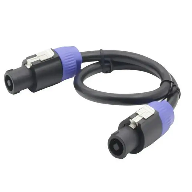 Alt view image 3 of 6 - 2 Pack Speakon Cables 16FT Speaker Cable Heavy-Duty Speaker Cord for Amps, PA Systems, DJ & Stage Audio