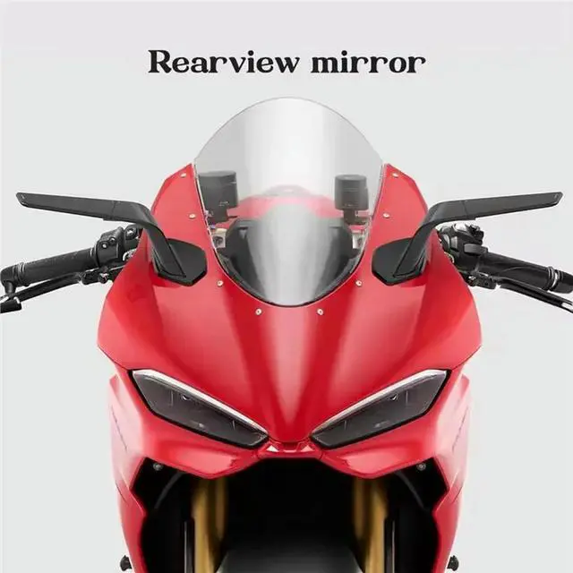 Alt view image 2 of 6 - Side View Mirror Adjustable Rotate Rearview Mirrors Replacement Kit For Ducati Panigale V2 V2S 25-26 Motorcycle