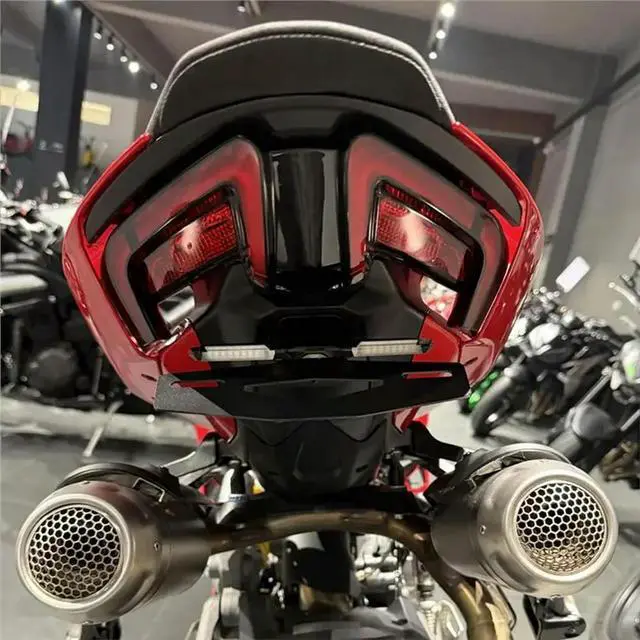 Alt view image 2 of 6 - Motorcycle Rear Short Tail Stock For DUCATI Panigale V4 V2 2025 2026 License Plate Holder