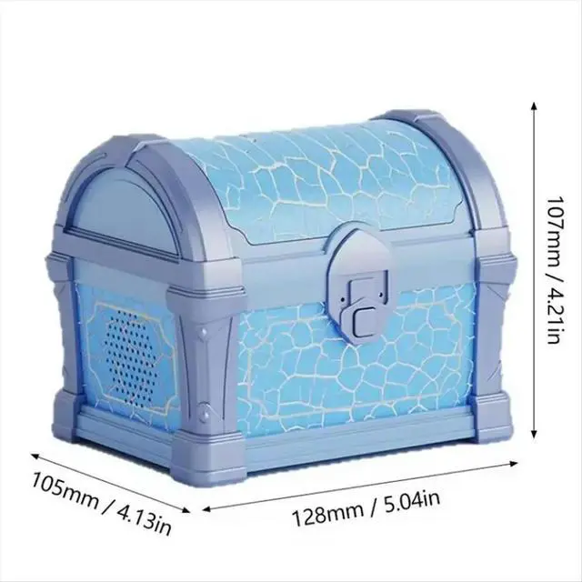 Alt view image 3 of 6 - Treasure Box Projection Light Bluetooth Speaker with White Noise Timeable Bedroom Atmosphere Projector Children Gift