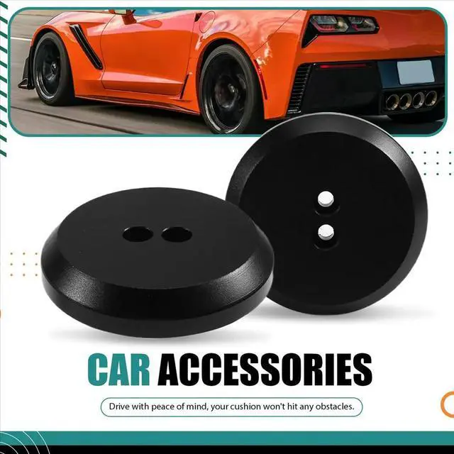Alt view image 2 of 6 - Jack Pad Lifting Pucks Aluminum Floor Jack Adapter for Corvette C5 C6 C7 C8 Porsche 944 964 993 996 997 911 Black