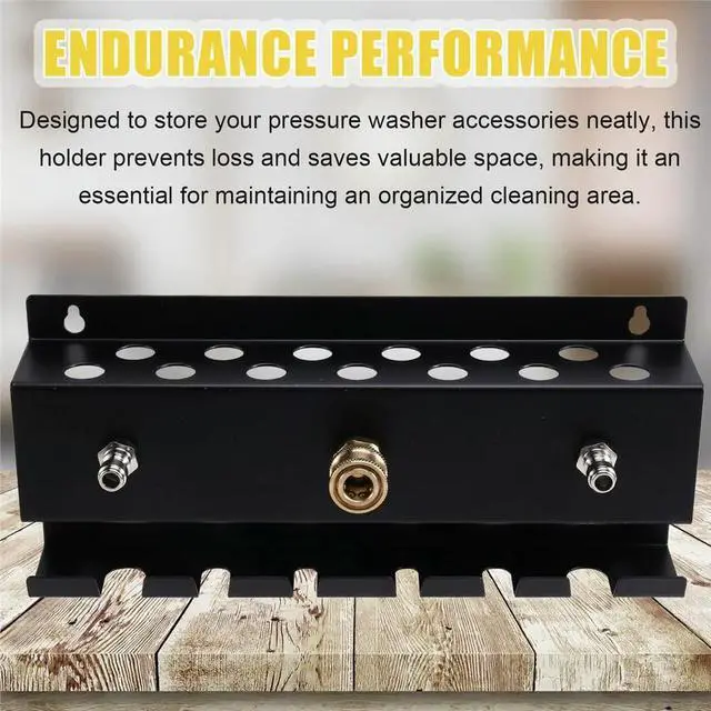 Alt view image 2 of 6 - Pressure Washer Holder Wall Mount Foam Cannon Holder Car Wash Accessories Organizer Washer Accessories Rack