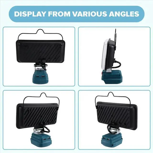 Main image of Work Light 7 Inch Cordless LED Lamp Flashlight for Makita 18V 14V Dual USB Li-Ion Camping Architectural Lights