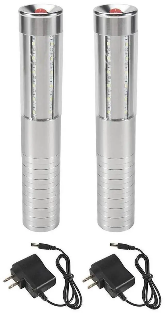 Main image of 2 Pieces RGB LED Strobe Light Bottle Service Sparklers Stick Reusable Champagne Bottle Handheld for Club Stage US Plug