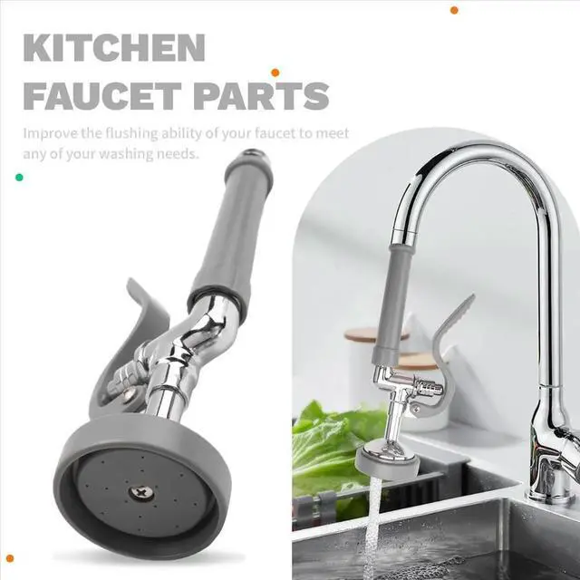 Main image of Kitchen Sink Sprayer Head, 1.42GPM Valve Dish Sprayer Nozzle with Ergonomic Handle, Faucet Parts for Kitchen Sink