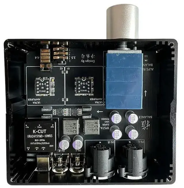 Alt view image 2 of 6 - RCA/XLR Fully Balanced Input Headphone Amplifier 3.5mm/4.4mm Fully Balanced Output 32ohm 1000mw DC12V