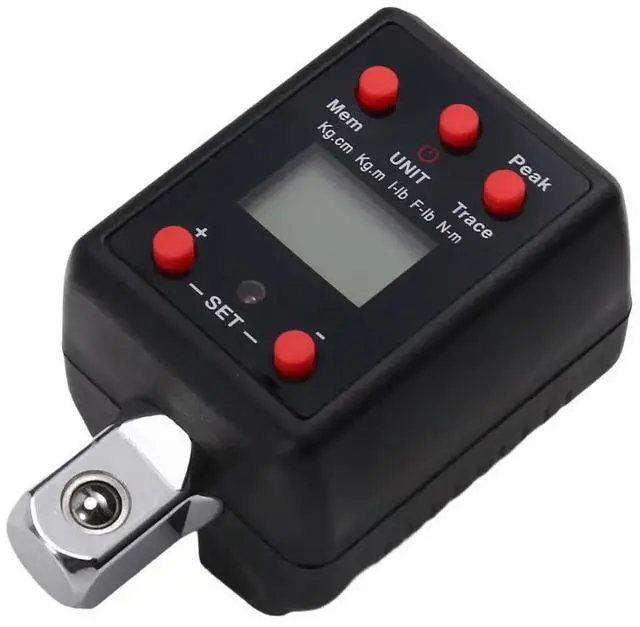 Alt view image 3 of 6 - Digital Torque Wrench Adapter - 1/4, 3/8, 1/2, 3/4 Inch Drive,2-200Nm, Dual Measurement Ft-Lb/Nm, with Trace Modes