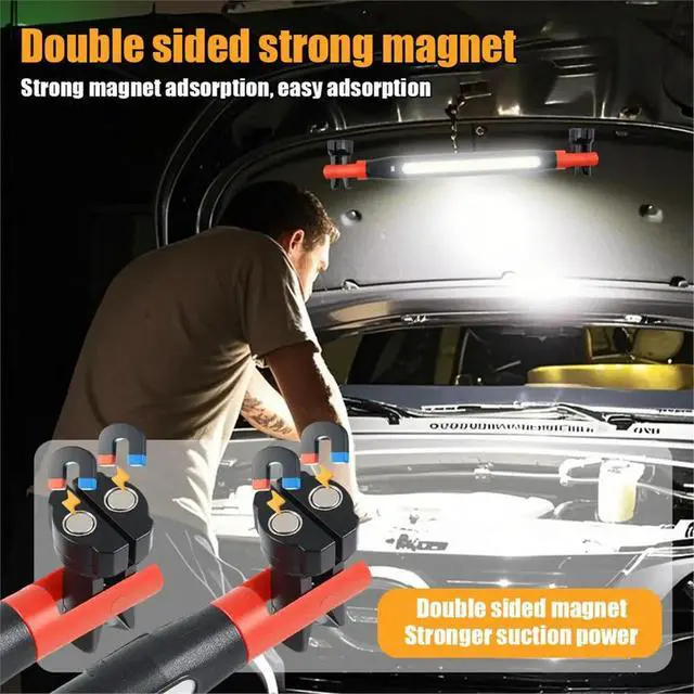 Alt view image 2 of 6 - Magnetic Work Light, Under Hood Work Light Accessory Bar Rechargeable LED Work Light Bar for Car Repairing,2 Packs