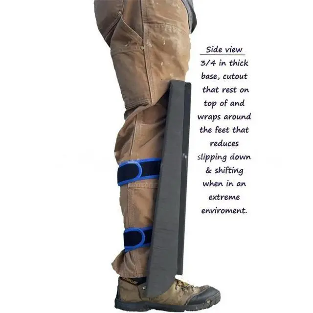 Alt view image 3 of 6 - Self-Supporting Crawler Climber Knee Pads Light Weight Work Kneepads for Attic Crawling Serviceable Cushion Protection