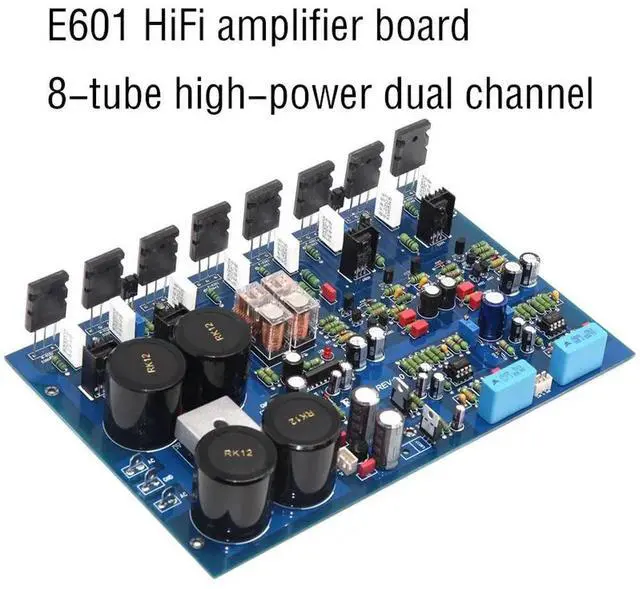 Main image of E601 HiFi Amplifier Board High-power 300W Dual Channel Adjustable Class A and Class AB With protection power Amplifier Board