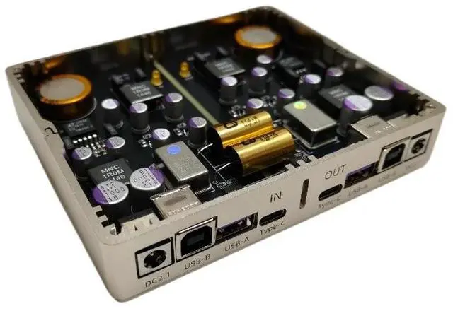 Alt view image 2 of 6 - CH318T USB Isolation data Reorganization Dual 0.1ppm TCXO Crystal 480Mbps Supports TypeC USB-A USB-B for Decoding Amplifier