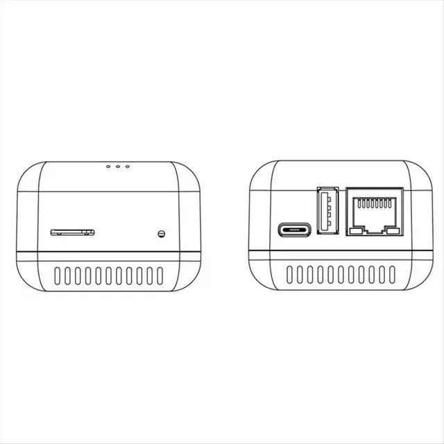 Alt view image 3 of 6 - 1PCS NP330 Network USB 2.0 Print Server USB2.0 Mini Printer Server 100Mbps RJ45 Connection for Androids Phones US Plug