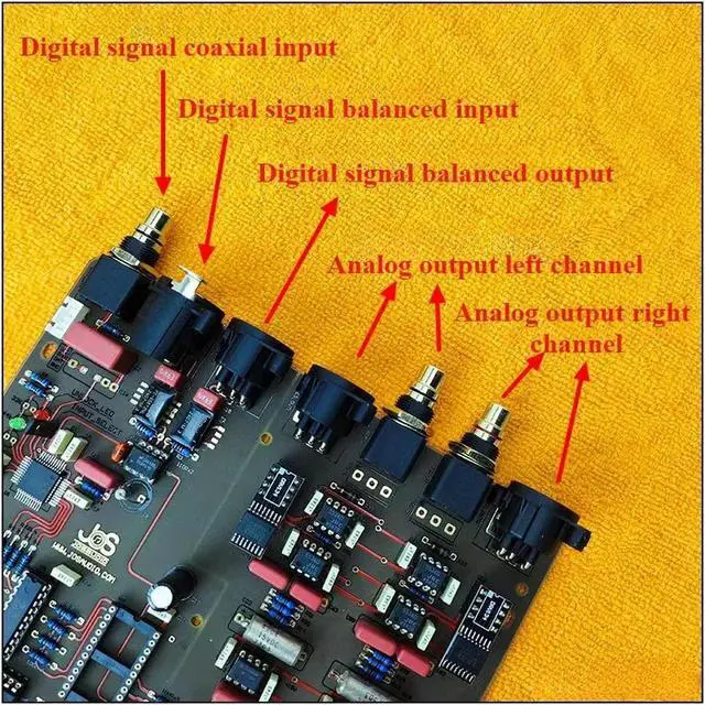 Alt view image 2 of 6 - TDA1541 chip DAC audio decoding board PCB finished DIY 10th anniversary commemorative improved version