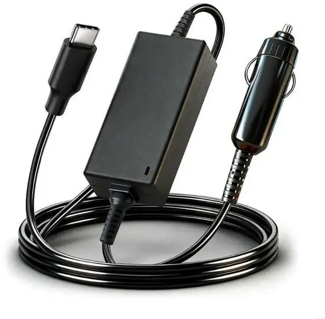 Main image of 2025 Efficient PD100W Type C Car Adapter Fast Charging Solution For Laptops Using Heavy Duty ABS l