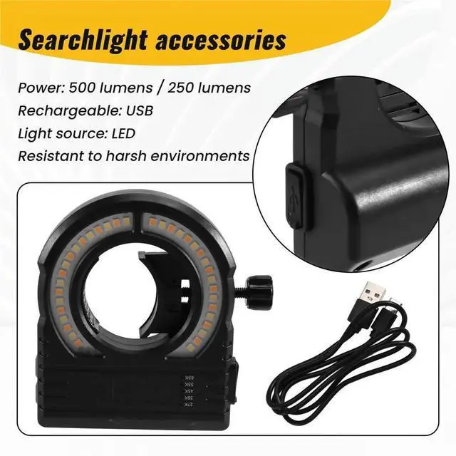 Alt view image 3 of 6 - Car Spray Lighting Colors Adjustable Long Time Paint Fill Light Searchlight Workshop Painting Tool Accessories