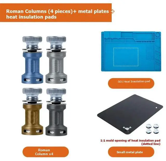 Alt view image 3 of 6 - PCB Circuit Board Magnetic Column Fixture Phone Repair Motherboard Jig Column Welding Clamp with Heat Insulation Pad