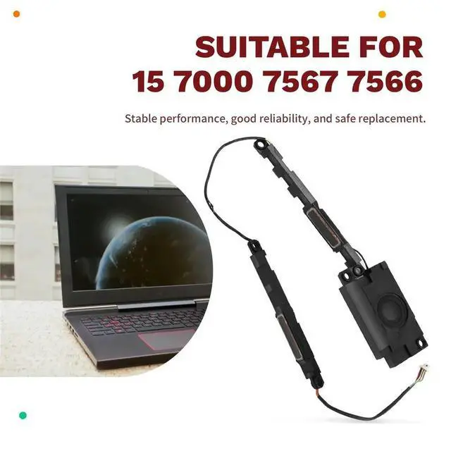 Alt view image 2 of 6 - For Inspiron 15 7000 7567 7566 L&R Laptop Speaker Built-in Speaker Sound 0MM8P6 MM8P6 PK23000TU00