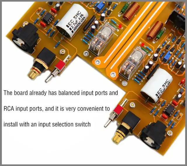 Alt view image 3 of 6 - MK2 High Power HiFi Amplifier Board Household Finished Board Balanced Input Adjustable Pure Class A Amplifier Board