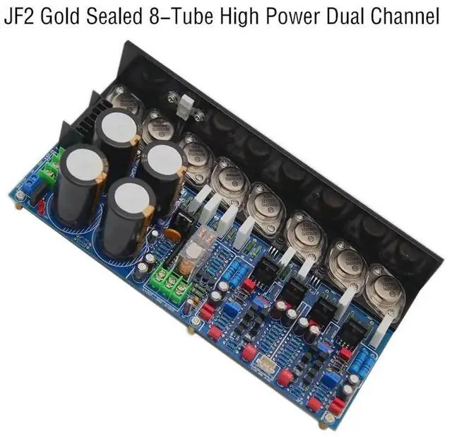Main image of JF2 Power Amplifier Board Dual channel America Gold sealed tube 300W 2.0 HiFi Class A Class AB Amplifier Board