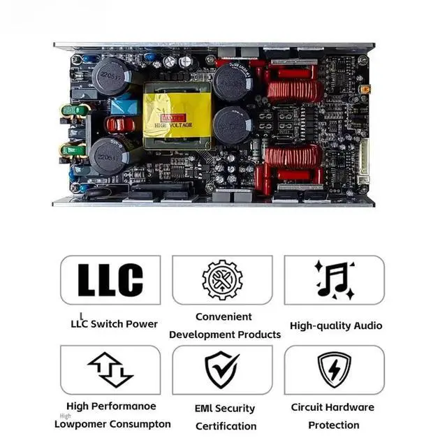 Alt view image 2 of 6 - PDA1000-A Professional Amplifier Module 2 Channels 500 Watts Power Amplifier Module