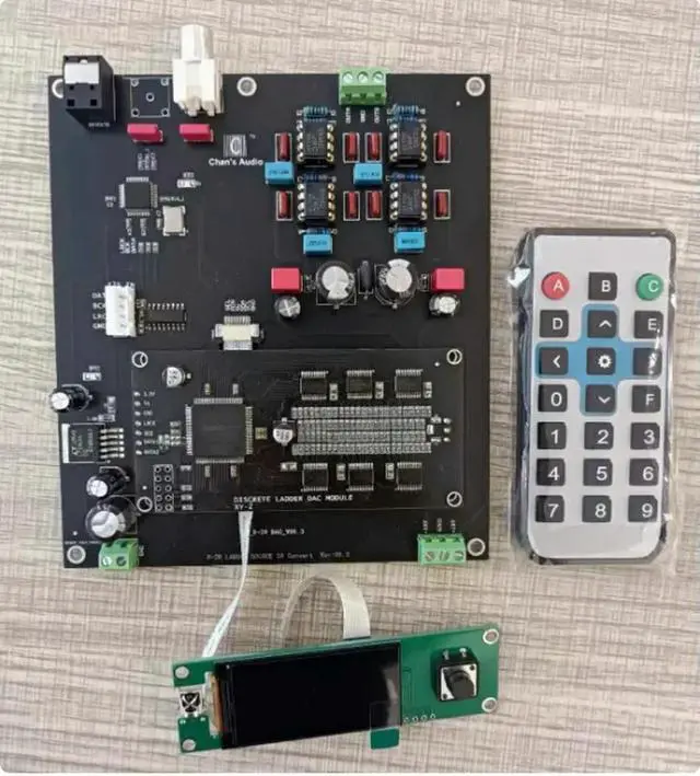 Main image of positive and negative DAC complementary R2R decoding board PCM24 bit discrete resistor ladder decoding board