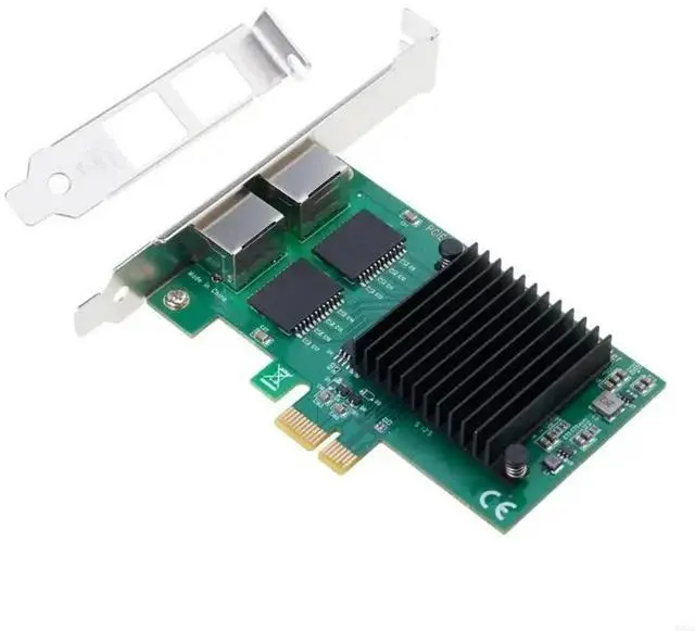 Main image of I350-T2 PCI Gigabit Networking IEEE 802.1P PCIE 1000Mbps Desktop RJ45 Ethernet Adapter Card RJ45 2 Port
