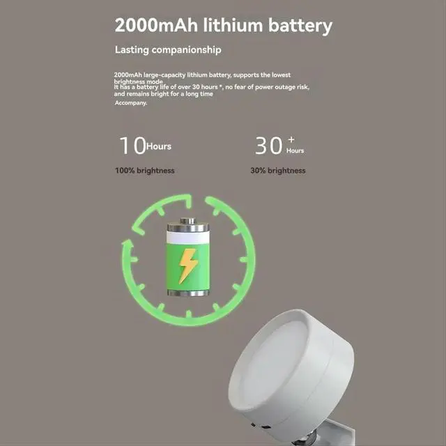 Alt view image 3 of 6 - Rechargeable Magnetic LED Wall Light 360° Rotation Touch Remote Control Cabinet Spotlight for Home & Office Black